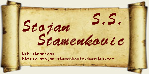 Stojan Stamenković vizit kartica